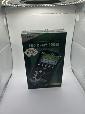 Vintage 90s 1993 Saitek Pro Draw Table Poker Electronic Hand Held Card Game