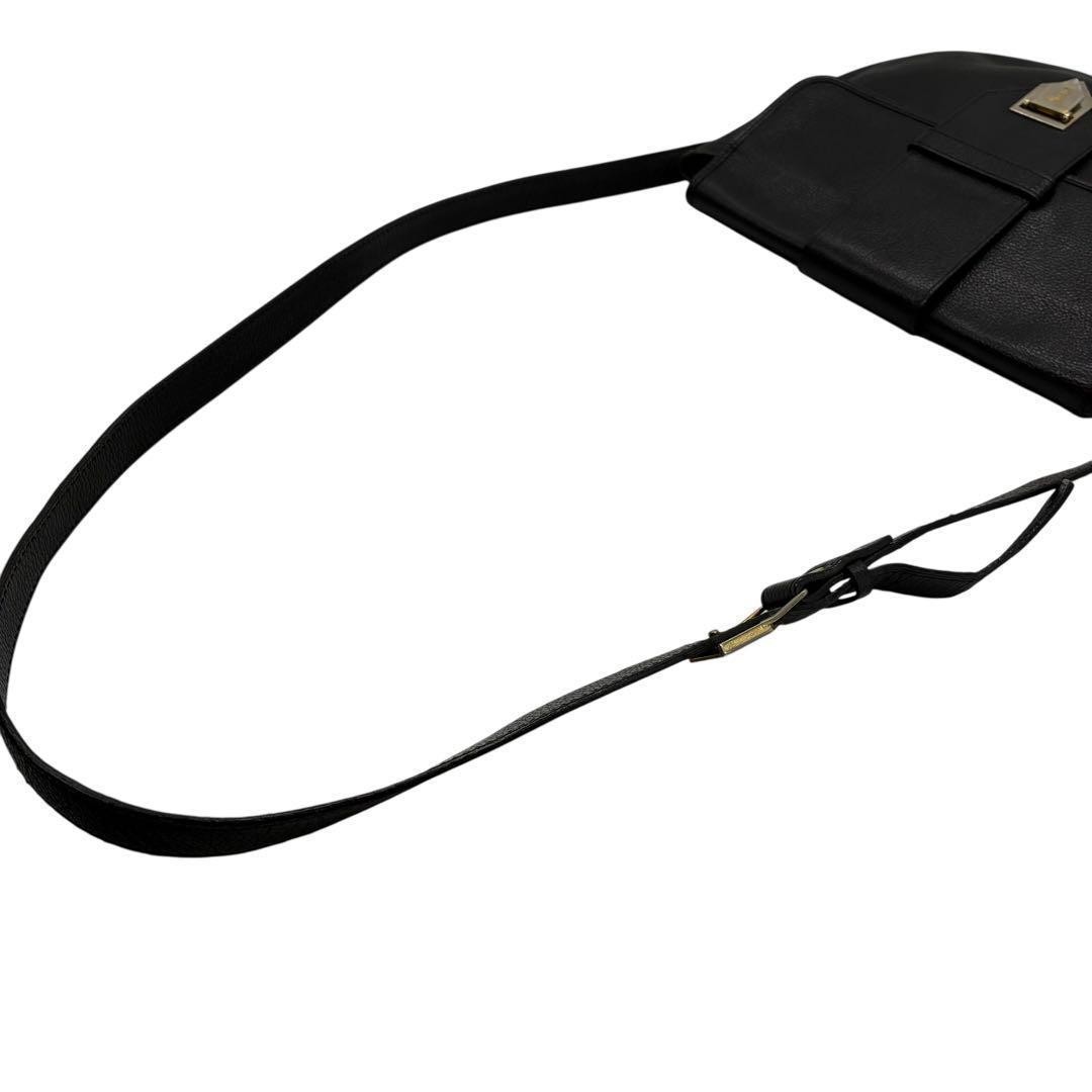 Borsa a tracolla Yves Saint Laurent 2Way Cassandra pelle nera autentica F0803155