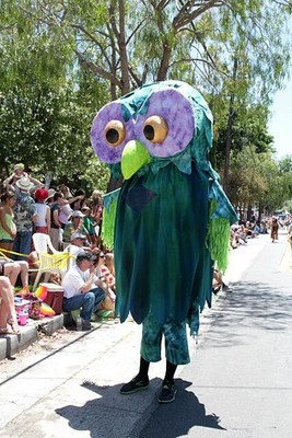 Photo:Santa Barbara California 2012 Summer Solstice Parade Owl Costume