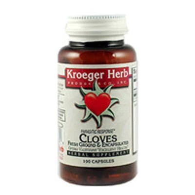 Fresh Ground Cloves 100 Veg Caps  by Kroeger Herb
