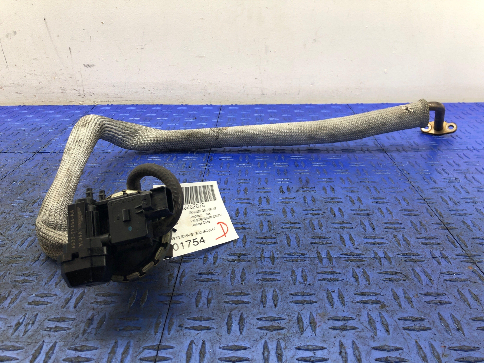 2006-2018 ASTON MARTIN VANTAGE V8 4.3L EXHAUST RECURCULATION VALVE 6G33-9Y456-AB