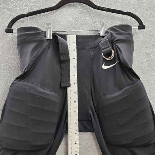 Nike Boy Activewear Pants M Black Recruit Integrated Football Buckle 12" Inseam - Picture 8 of 11