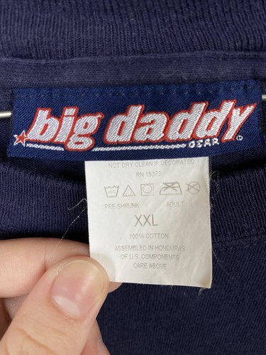 Vintage Big Daddy Gear The Big Brand Navy Short Sleeve Shirt Men's 2XL XXL - Picture 4 of 14