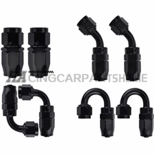 2x AN4/AN6/AN8/AN10/AN12 Swivel End Fitting Adapter For Oil Fuel Gas Hose Line