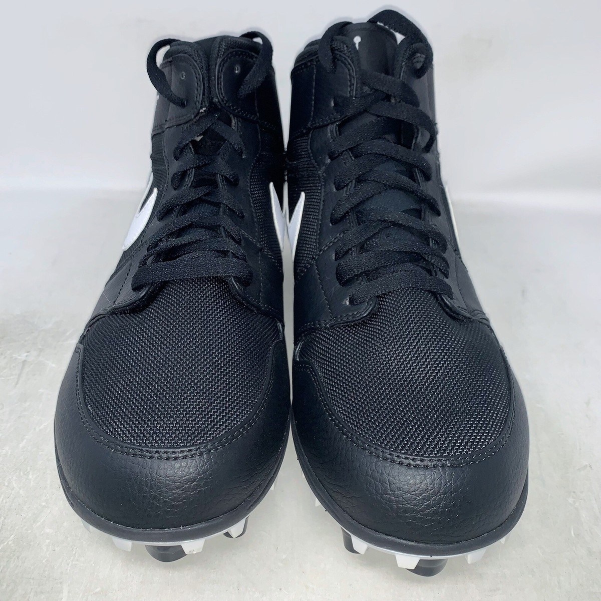 Air Jordan 1 TD Reverse Panda Black Football Cleats, Size 9.5 BNIB