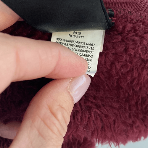 The North Face Women’s Size Medium Jacket Maroon Fuzzy Cozy Warm Fleece - Picture 10 of 12