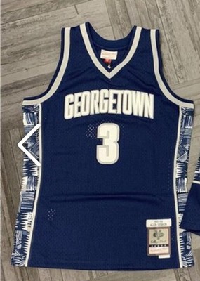 Maillot De Basket Allen Iverson - Georgetown Hoyas (NCAA) - Taille 44 - Marque Mitchell & Ness - Occasion