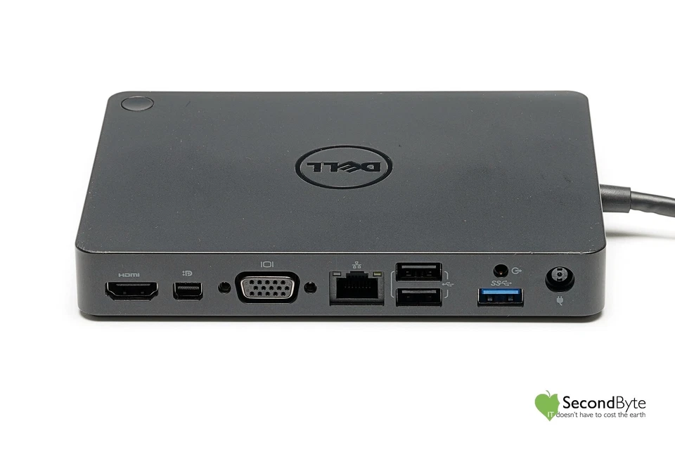 Estación de acoplamiento Dell USB-C Pro original K17A WD15 HDMI MDP inc 130 W adaptador de CA Foto 2 de 3