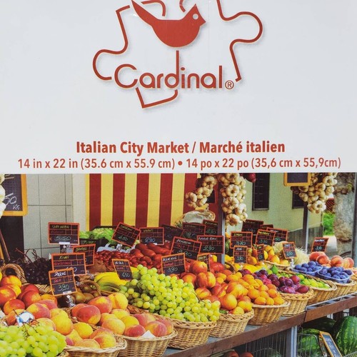 Cardinal Jigsaw Puzzle 100 Piece - Italian City Market 14 x 22 In - Picture 4 of 7