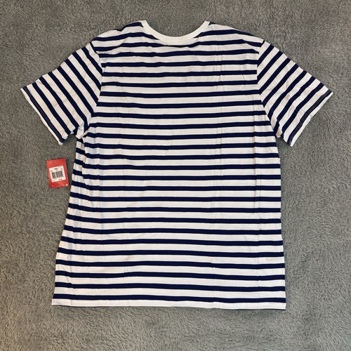 NIKE FC Mens Blue/White Striped Short Sleeve T Shirt Size 2XL NEW - Bild 3 von 10