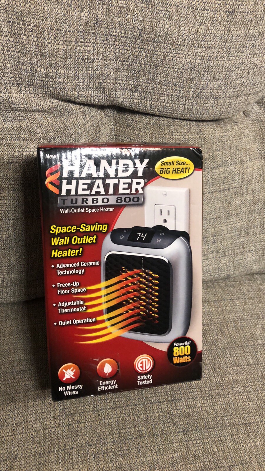 Handy Heater Turbo 800 Wall-Outlet Space Heater - 800W 735541068218 | eBay