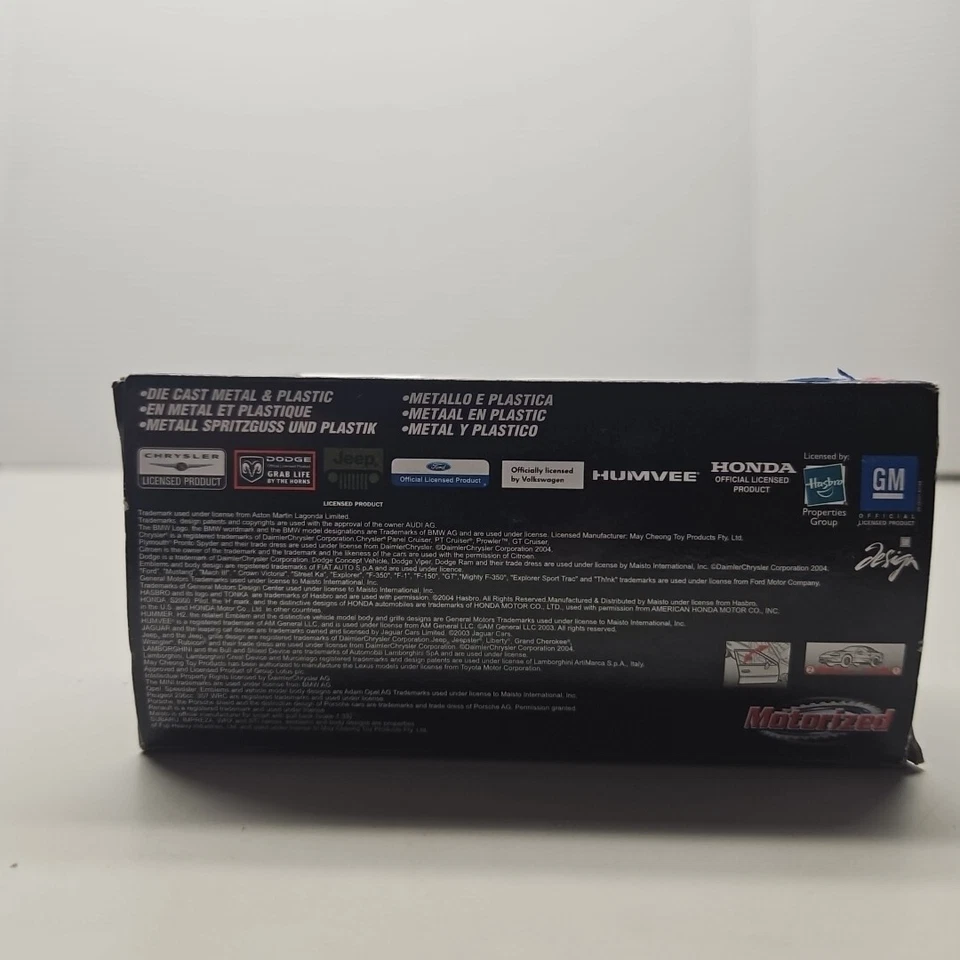 Maisto Hummer H2 motorized Power Racer. Die Cast Metal Yellow Box Cond may vary - Image 4 of 4