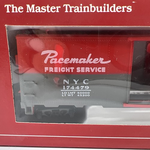 Mantua 734-022 HO Heavy NYC 174479 41' Box Car RTR Pacemaker Red/ Light Gray -q - Picture 2 of 4