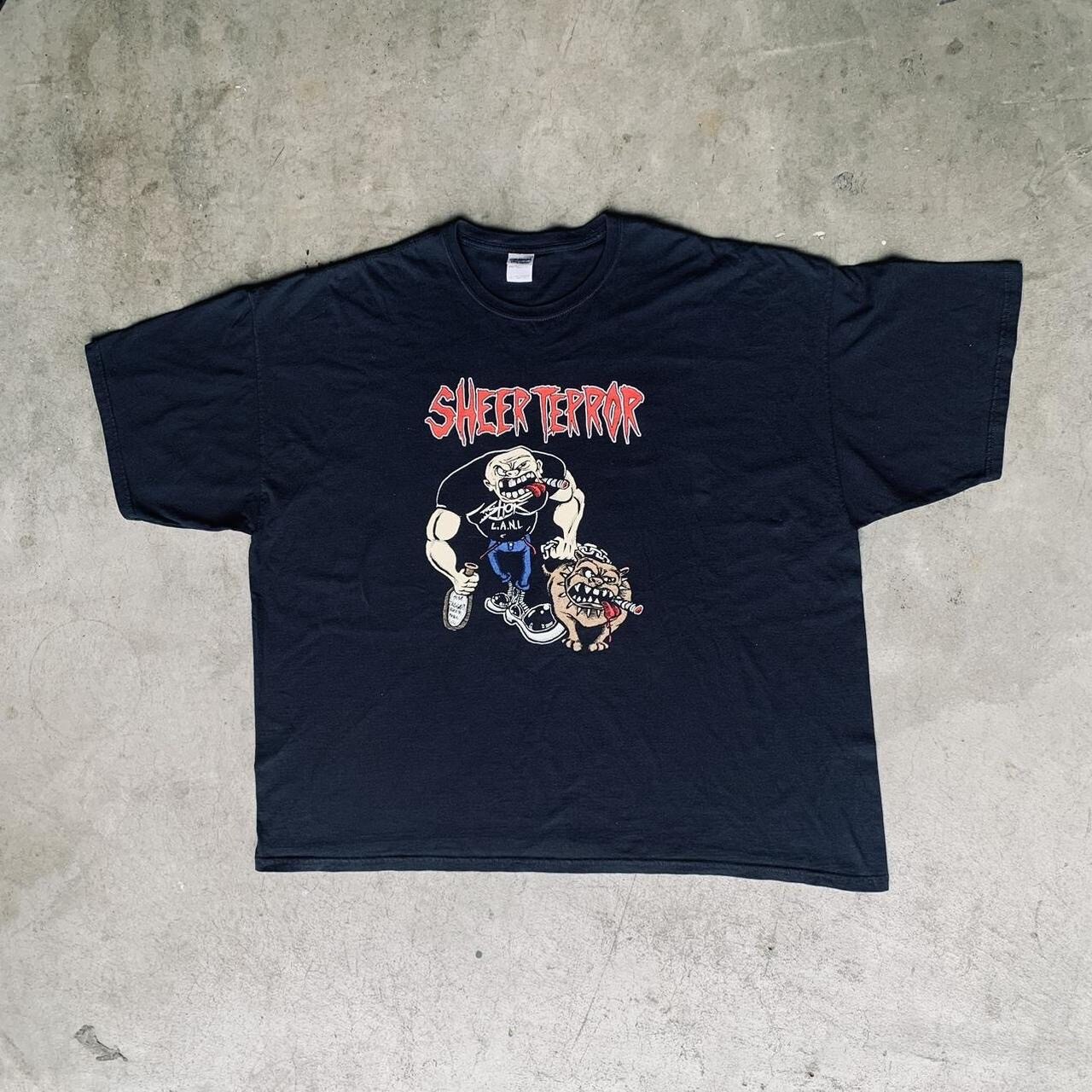 2004 Vintage Hardcore NYC Metal/Punk Black ‘Sheer Terror’ Band TShirt