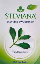 Steviana Süßstoff aus Stevia Blättern 100 Stück KOSTENLOSER VERSAND WELTWEIT