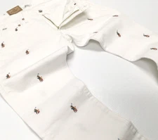 Polo Ralph Lauren Multi Rainbow Pony Embroidered Varsity Royal Preppy Slim Jeans