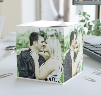 Custom Post-It YOUR PHOTO Notes Cube Unique Personalized Note Cube 700 sheets