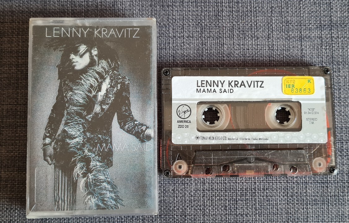 Retro 1991 Lenny Kravitz - Mama Said Cassette Tape With Box - Excellent