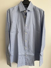 Theory Men's Dover Dress/Casual Shirt, 15.5R 32-33 in Light Blue
