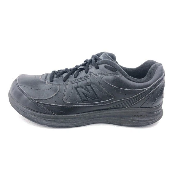 New Balance 577 Walking Shoes Womens Size 9.5D Wide EUR 41 Black Leather Sneaker
