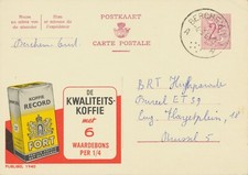 BELGIUM BERCHEM (VL.) A (now Kluisbergen) SC with dots 1963   (Postal Stationery