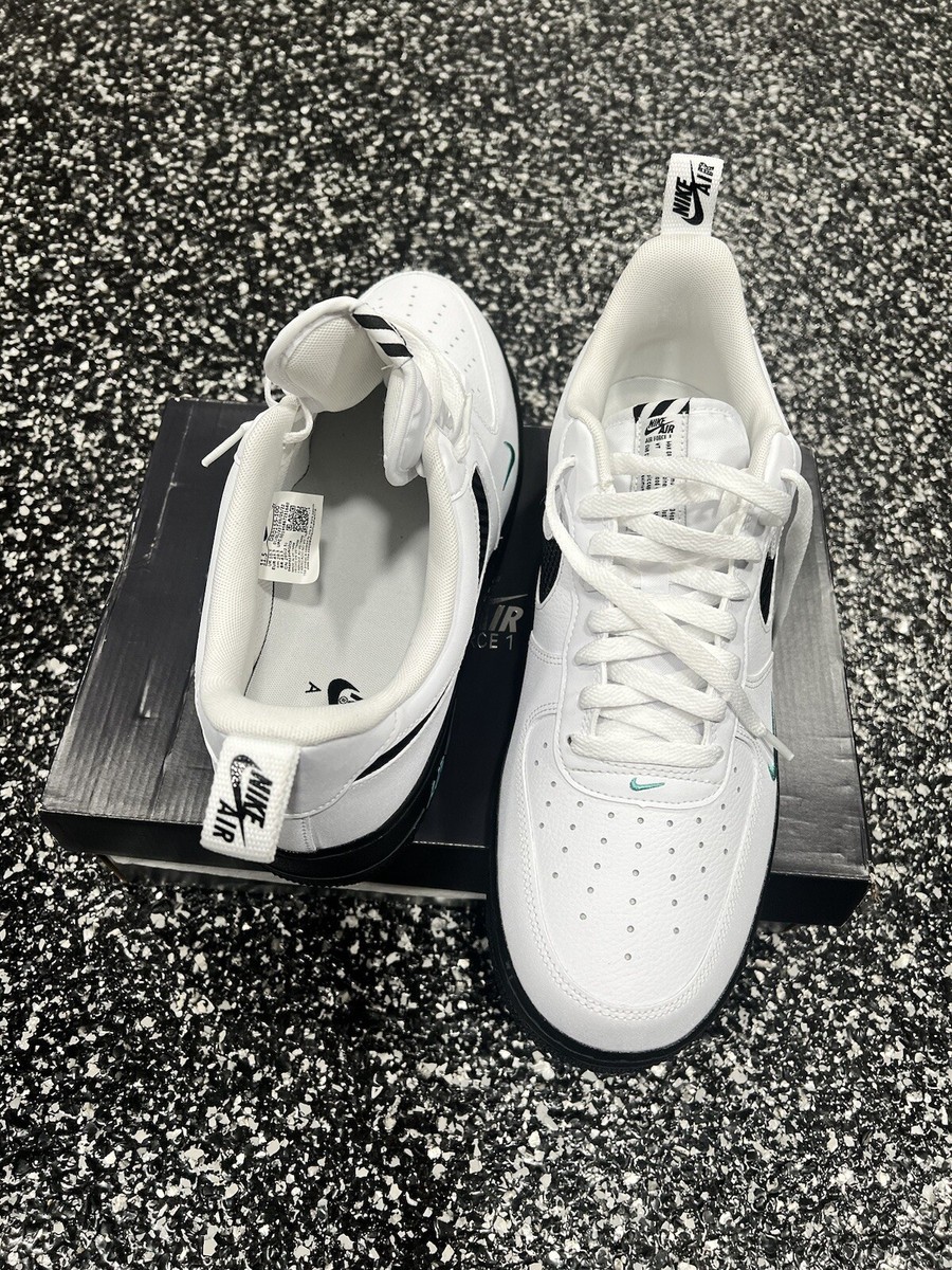 Men's Size 11.5 Nike Air Force 1 '07 LV8 J22 White Black Washed