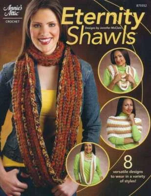 NEW ANNIES ATTIC CROCHET ETERNITY SHAWLS 8 DESIGNS - Image 1 of 3
