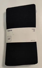 NWT GAP Tights Opaque Black Diamond Pattern Women's M/L