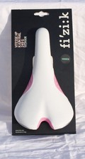 NEW Fizik Vitesse HP Women's Bicycle Saddle - Kium Rails - White/Pink  - 249G