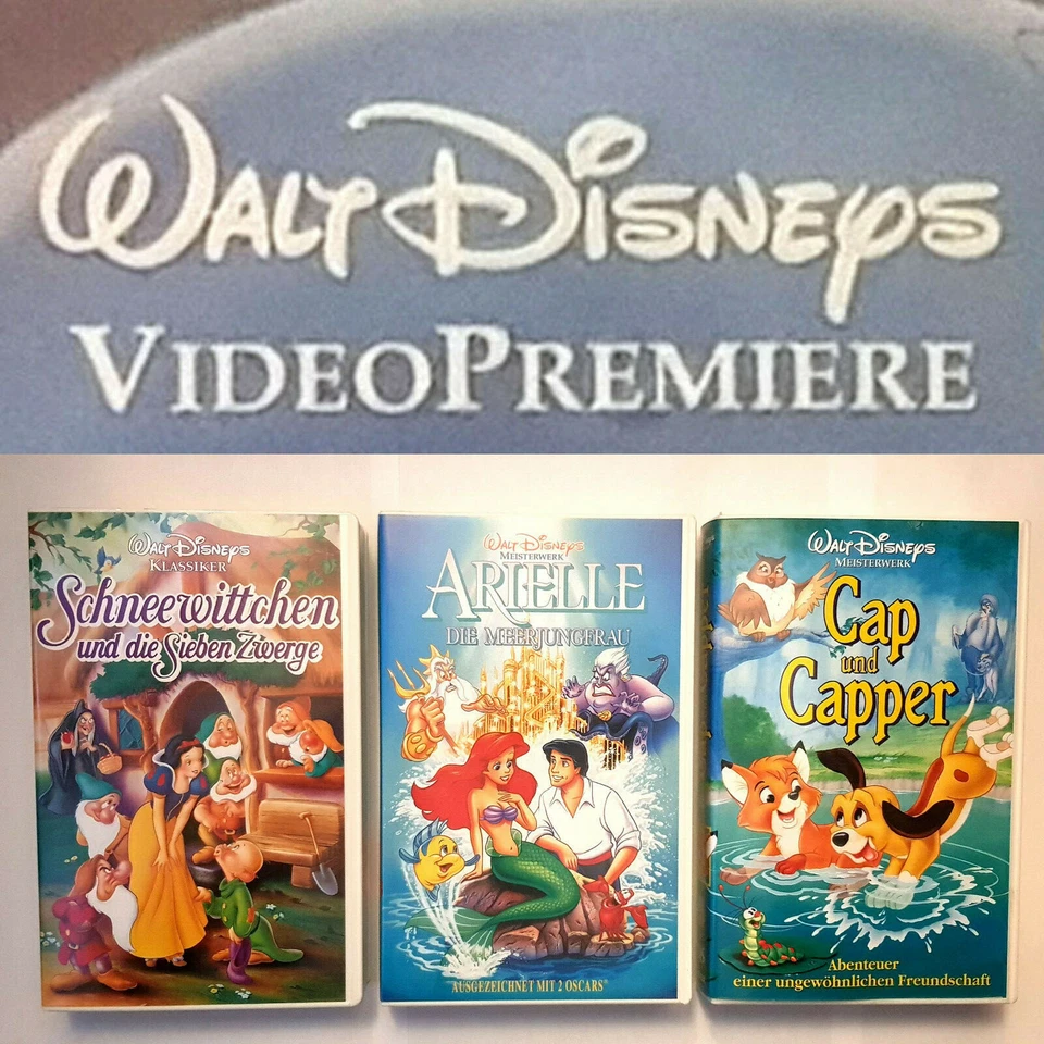 3x VHS PAL Walt Disney Filme Videos m. HOLOGRAM deutsch Booklet Storybook Lieder - Bild 1 von 4