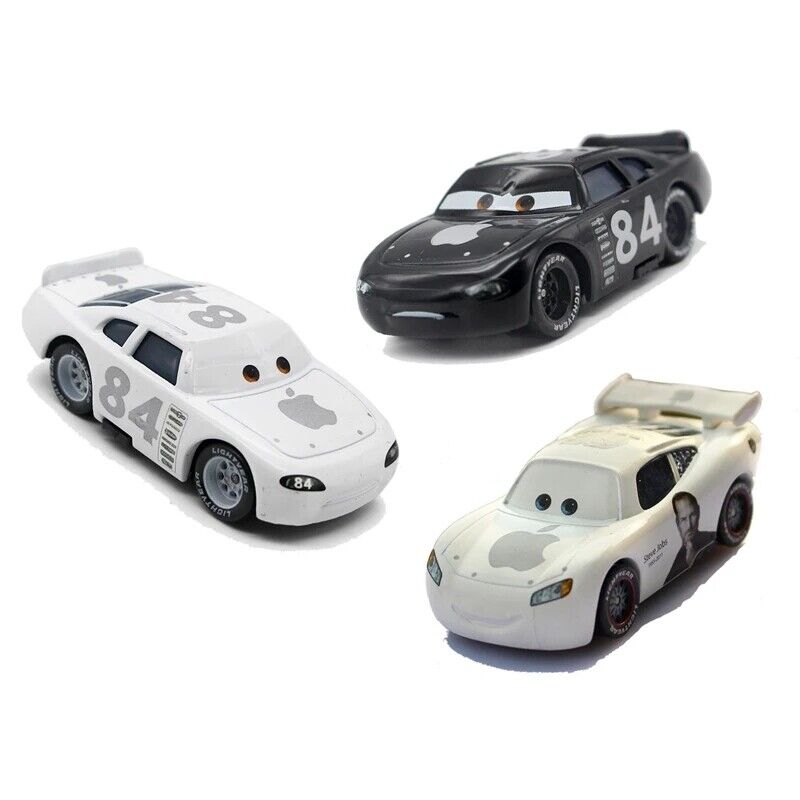 Disney Pixar Cars Lot White Lightning McQueen 1:55 Diecast Model