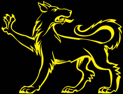 Dog Heraldic #3 Wolf sticker VINYL DECAL Medieval Renaissance Heraldry Armorial - Picture 11 of 11