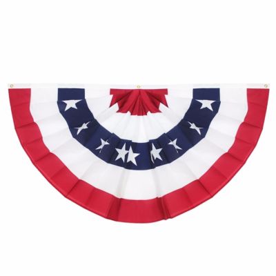 USA Plissee Fächer Flagge USA 1,5x3 Fuß halber Fächer Banner Wimpel Flaggen 100D