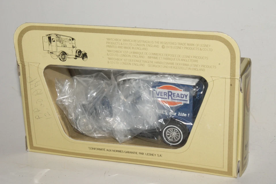 MATCHBOX MODELS OF YESTERYEAR Y-5 1927 TALBOT, EVERREADY BATTERIES, BOXED - Image 2 of 4