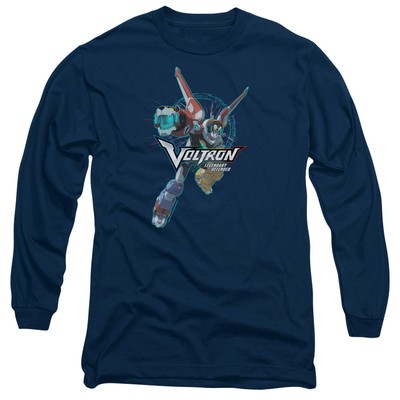VOLTRON DEFENDER POSE Licensed Adult Men's Long Sleeve Graphic Tee Shirt SM-3XL 