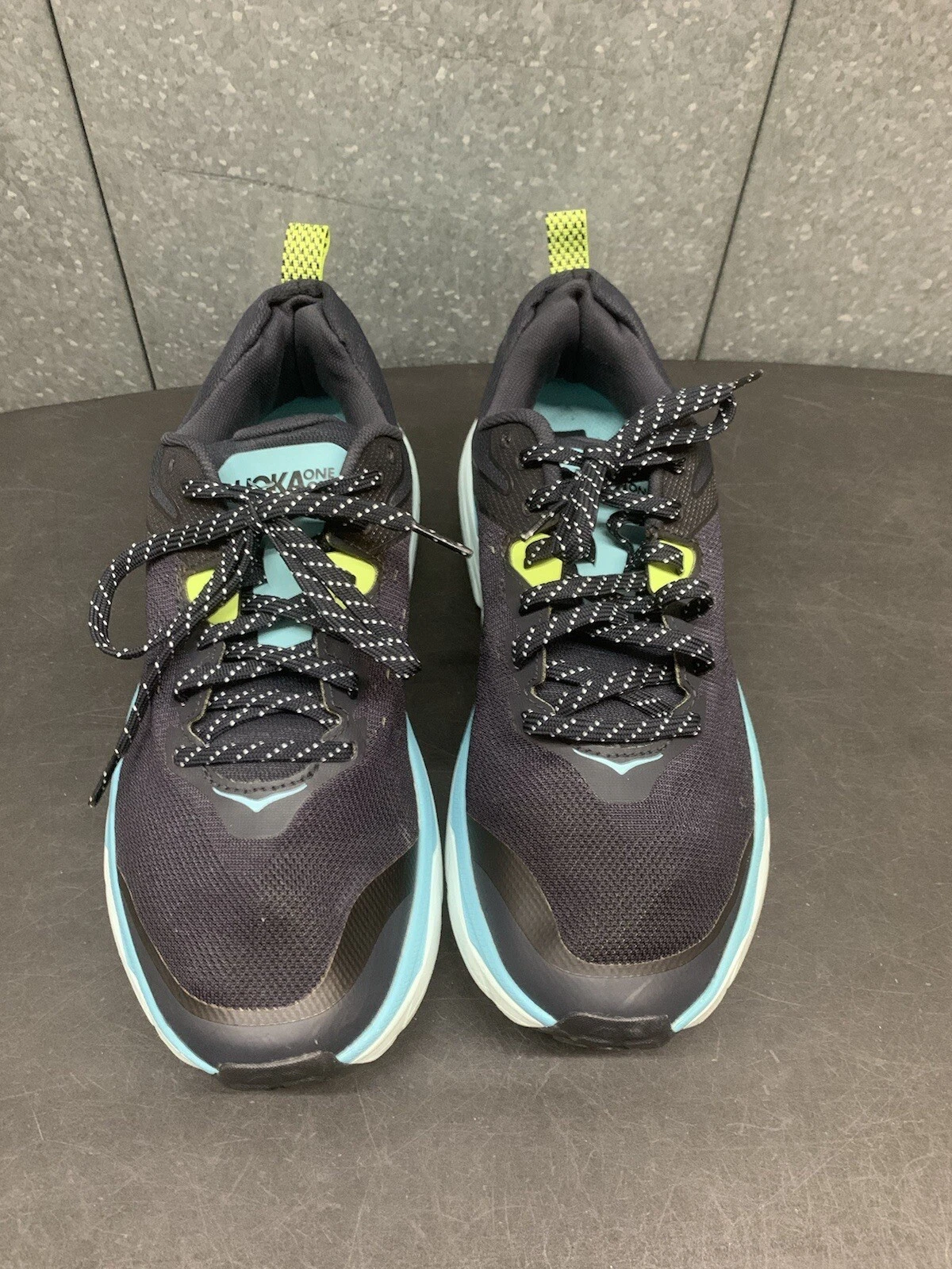 Hoka Challenger ATR 6 Black Blue Trail Running Shoes, Mens Size 11B