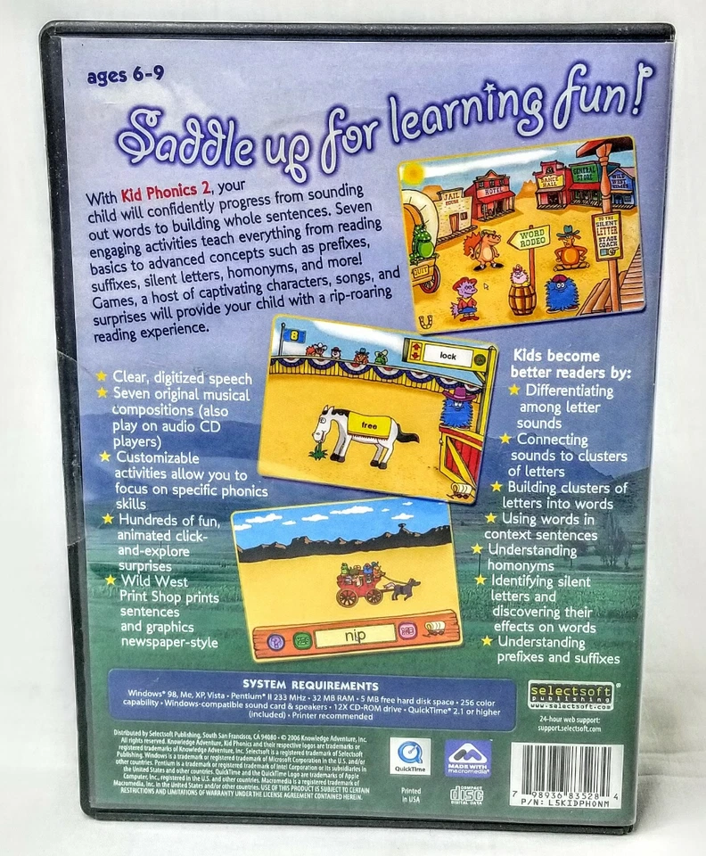 Kids Phonics 2 PC Software CD NEW - Image 2 of 2