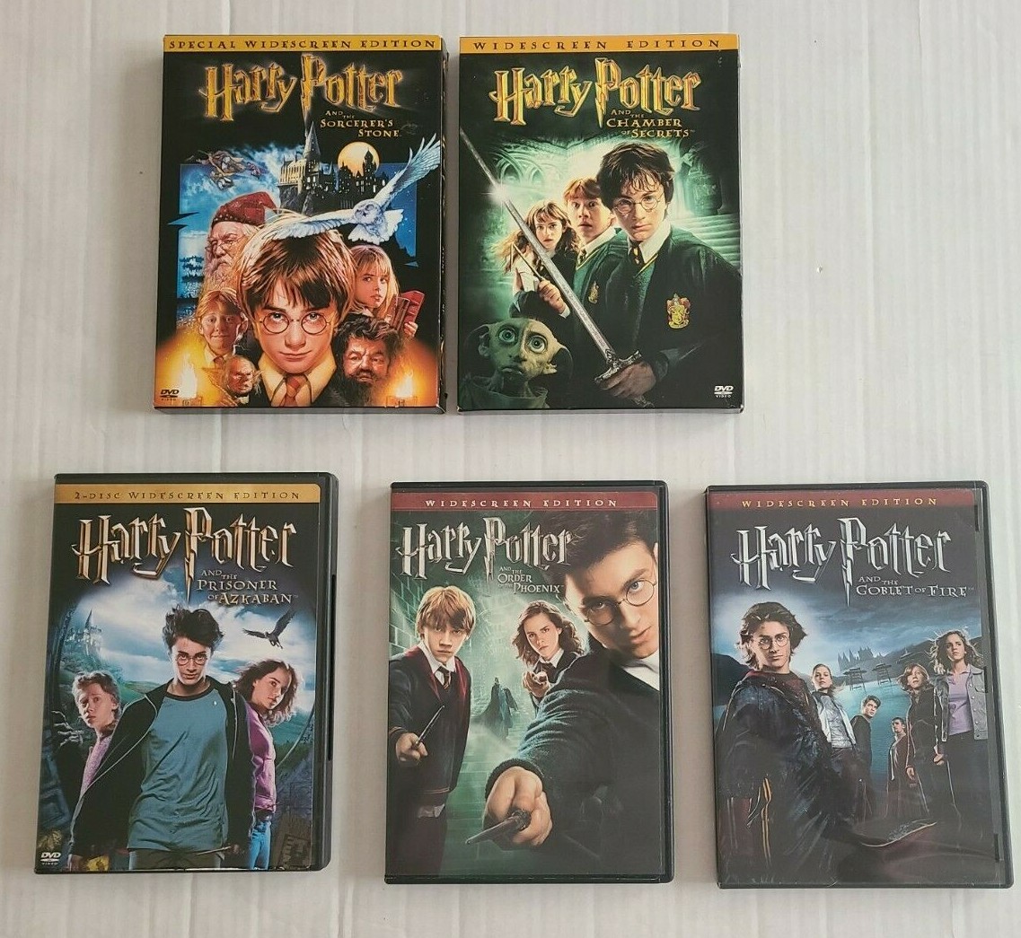HARRY POTTER WIDESCREEN EDITION DVD LOT OF 5 | eBay