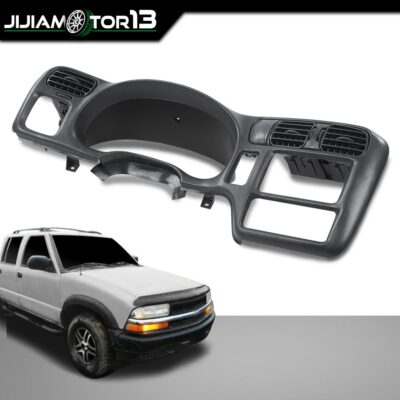 GRAY DASH BEZEL DOUBLE DIN FIT FOR 1998-2004 CHEVY S-10 GMC SONOMA JIMMY BLAZER