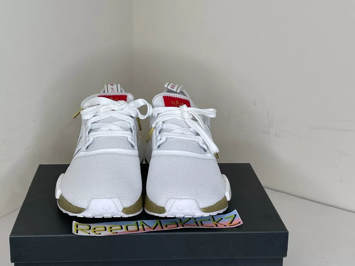 Adidas NMD Tokyo White Gold Red Kids Youth Junior Sizes FY6628 | eBay