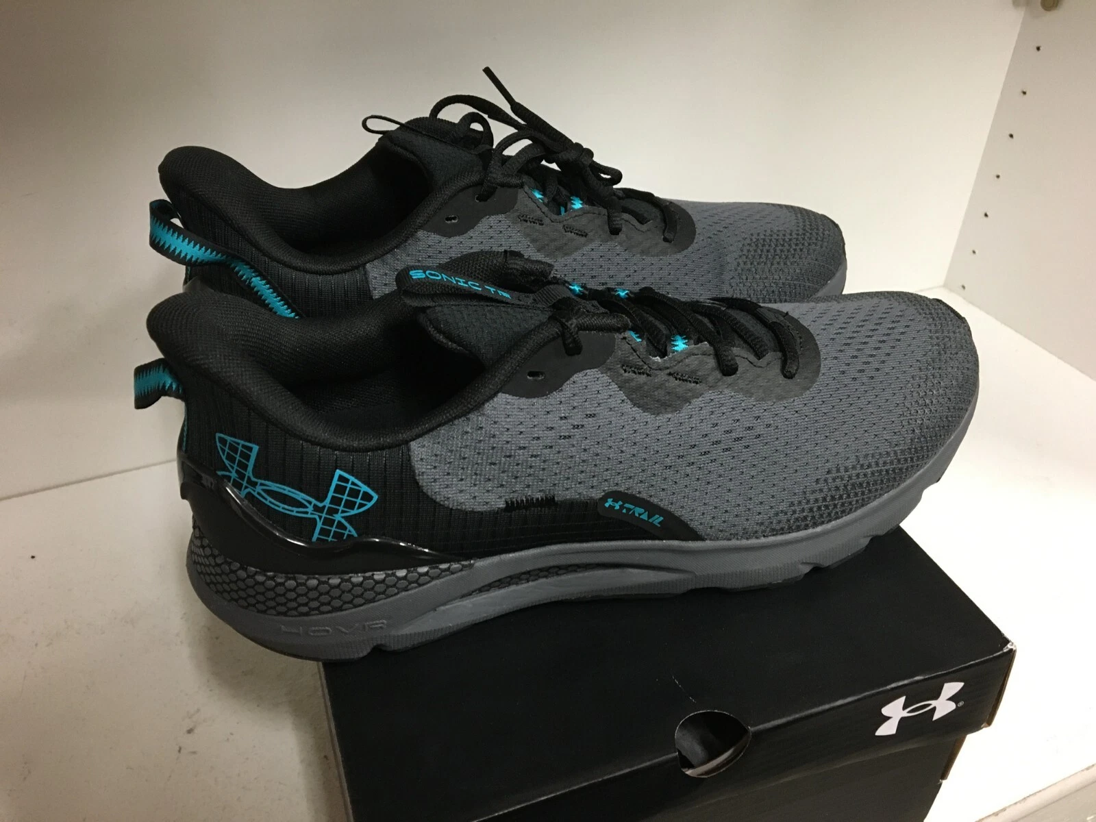 Under Armour HOVR U Sonic Trail UA Gray Mens Running Trail Shoes 3027764 101