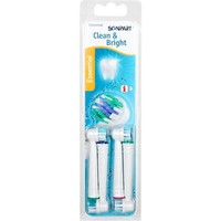 Scanpart Clean & Bright Essential, AufsteckbüRsten, 4 StüCk Passend Oral B