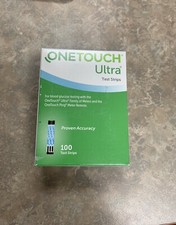 One Touch Ultra Glucose Blood Test Strips - 100 Count - Exp 3/2022