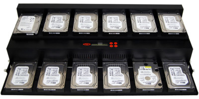 Systor 1:11 Flatbed SATA HDD SSD Drive Duplicator Sanitizer 36GB/Min 2YR WRNTY