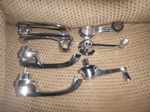 VERY NICE- HEAVY- 7 PIECE -MULTI CAR DOOR/WINDOW HANDLES FORD/MERCURY/CHEVY - Picture 2 of 4