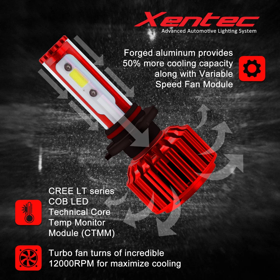 Kit de conversión de luz LED XENTEC H7 para Mercedes-Benz C350 CLK550 CLS550 C250 Foto 2 de 4