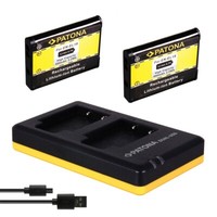 2 X Akku + Dual-LadegeräT FüR Nikon Coolpix S6400, S6500, S6600, S6900- EL19