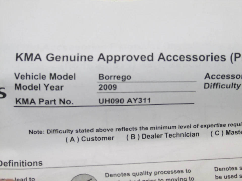 Kit de luces interiores para Kia Borrego 2009-2011 OEM UH090-AY311 Foto 4 de 4