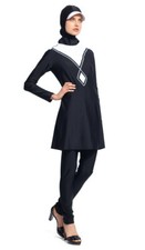 MODEST SEA Lauren 3-Pc Full Coverage Swimsuit Burkini 11027 226 NEW
