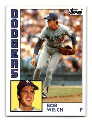 Bob Welch 1984 Topps #722 Los Angeles Dodgers NM-MINT